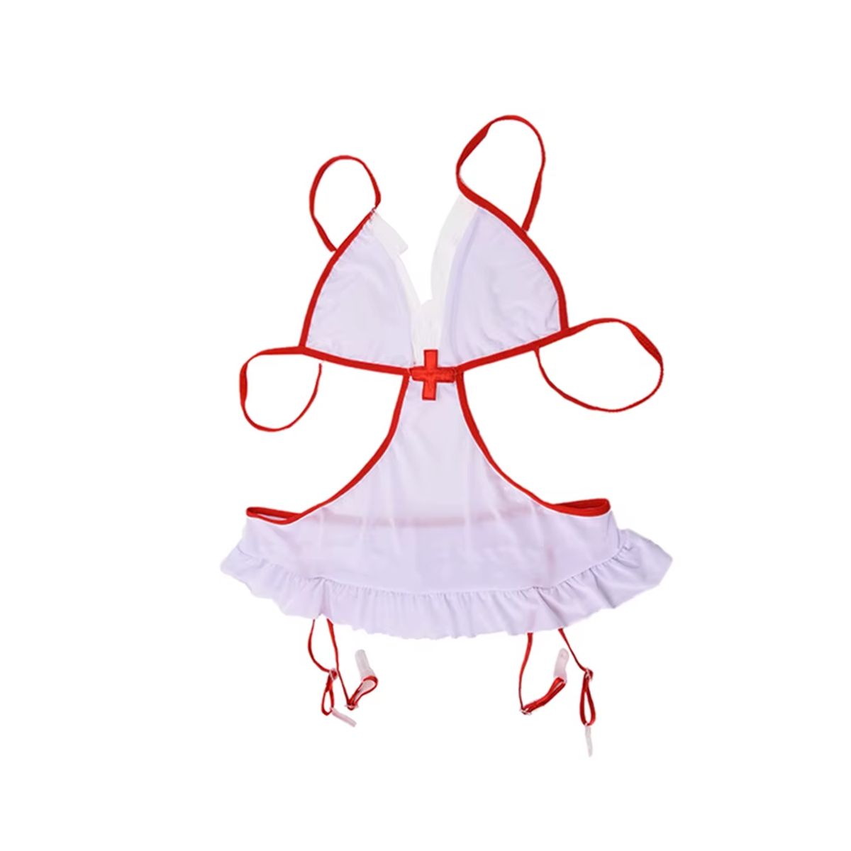 GENERICO - Conjunto de Lenceria - disfraz de enfermera - Talla M