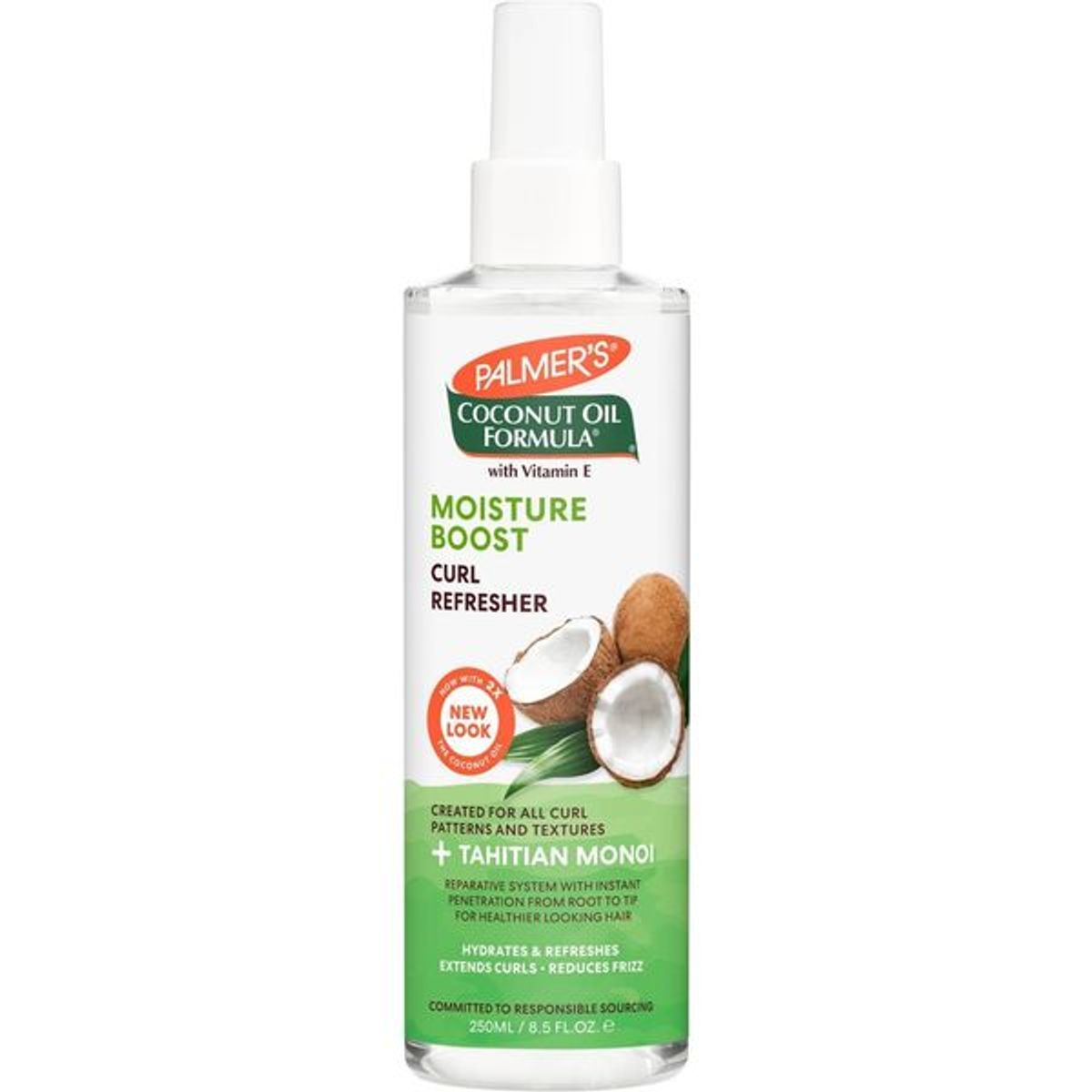 PALMERS - Spray Refrescante para Rizos con Aceite de Coco 250 ml Palmers