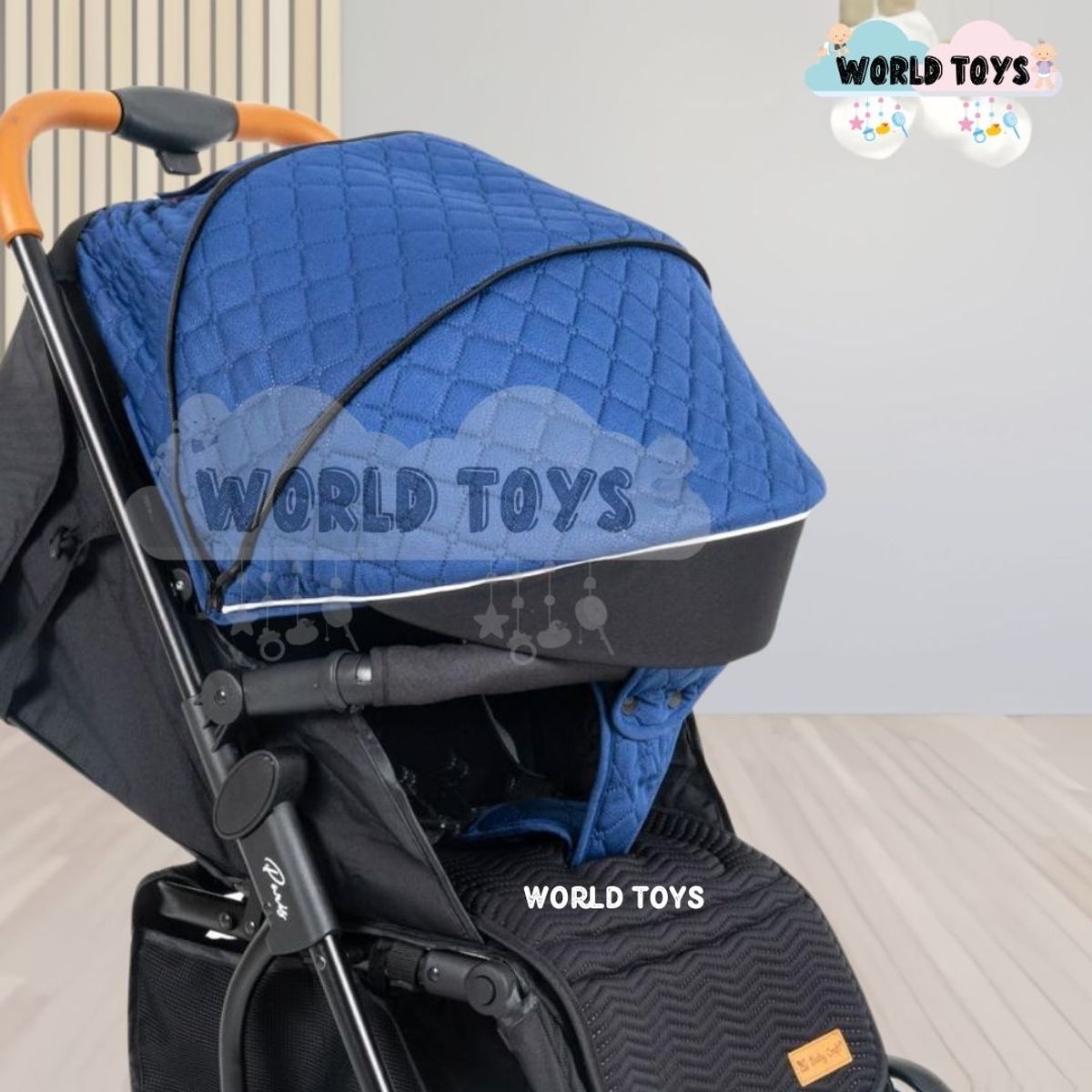 BABY - Coche Mecedora de Lujo «SIDNEY II LITE» Premium Blue