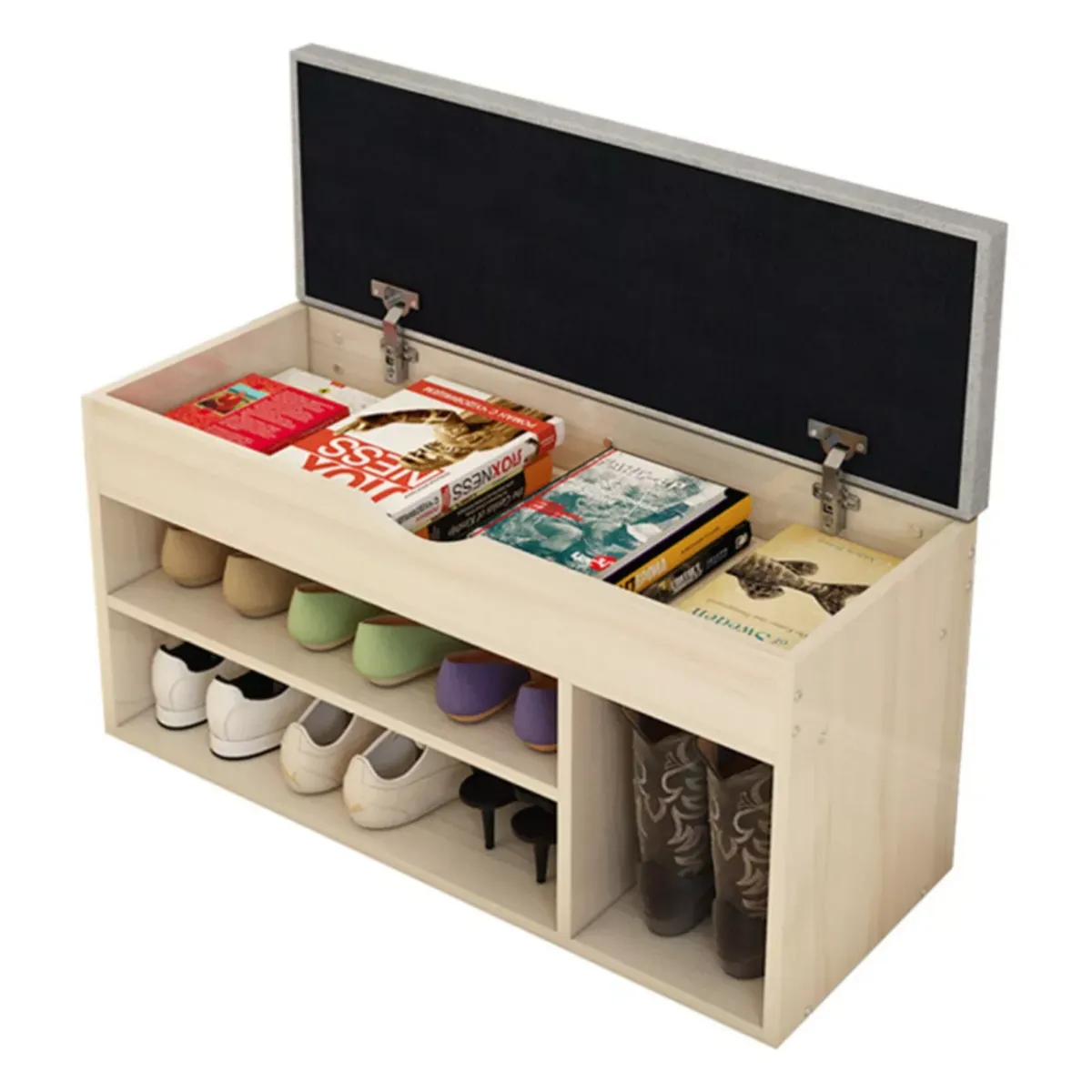 NACION MUEBLES - ZAPATERO NACION MUEBLES GCMC COLOR MADERA CLARA