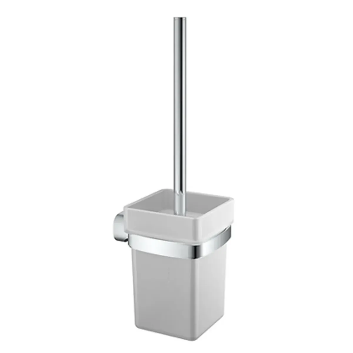 XM - PORTAESCOBILLA DE ACERO CON VIDRIO 6273