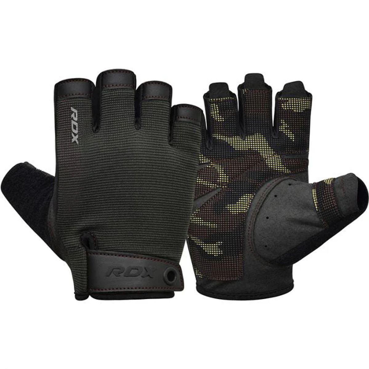 RDX - Guantes para Levantamiento de Pesas T2H Marrón - L