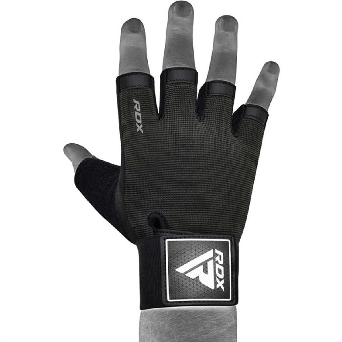 RDX - Guantes para Levantamiento de Pesas T2H Negro - M