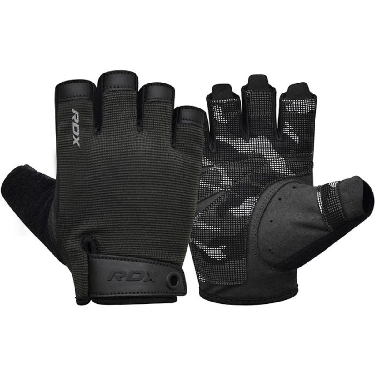 RDX - Guantes para Levantamiento de Pesas T2H Negro - S