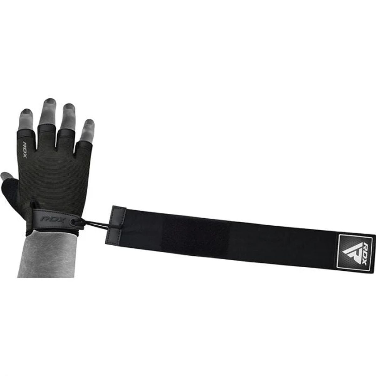 RDX - Guantes para Levantamiento de Pesas T2H Negro - S
