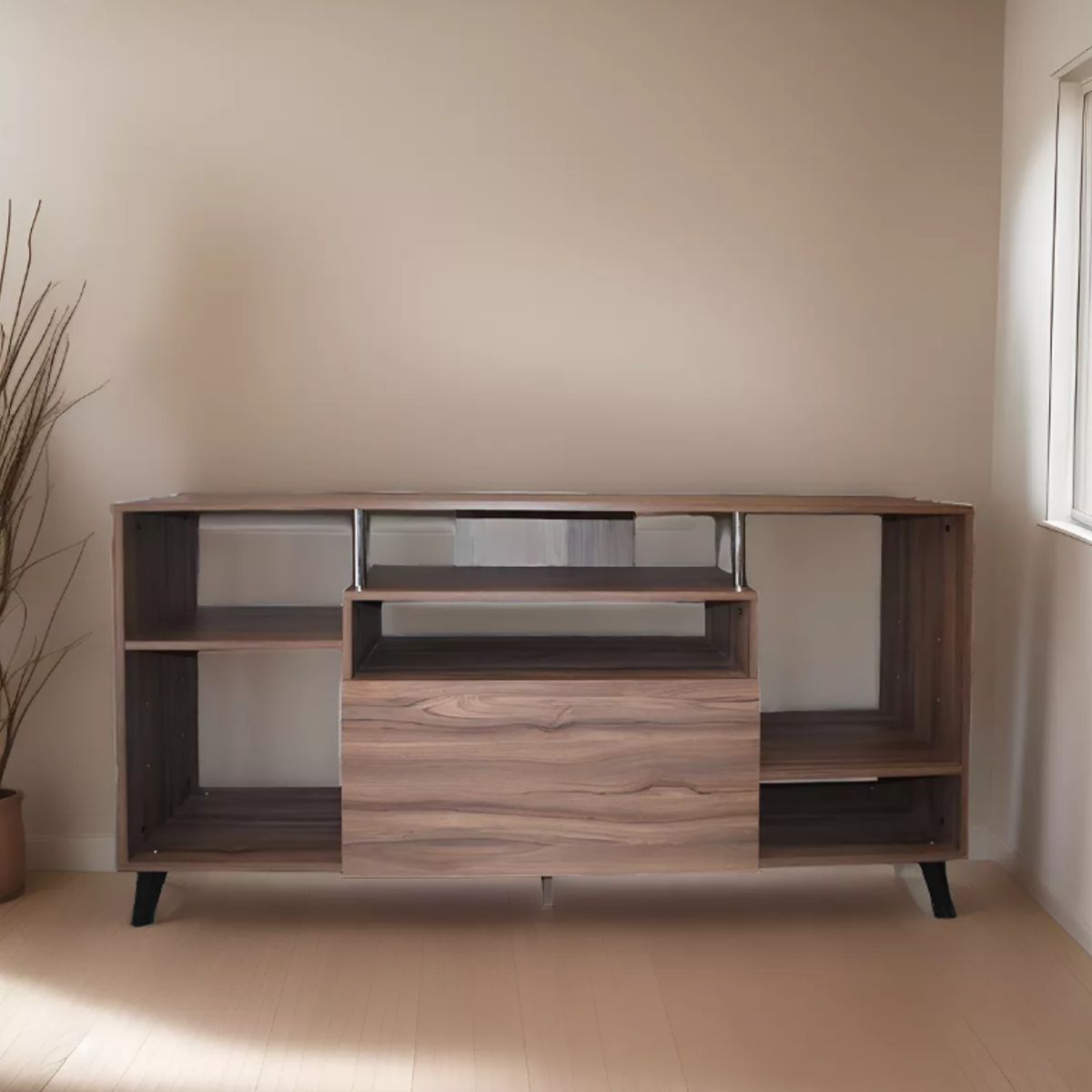 NACION MUEBLES - MUEBLES PARA TV NACION MUEBLES DGRS COLOR MARRÓN