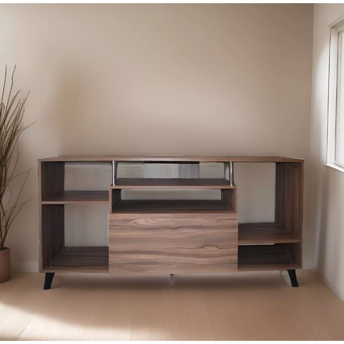 NACION MUEBLES - MUEBLES PARA TV NACION MUEBLES DGRS COLOR MARRÓN