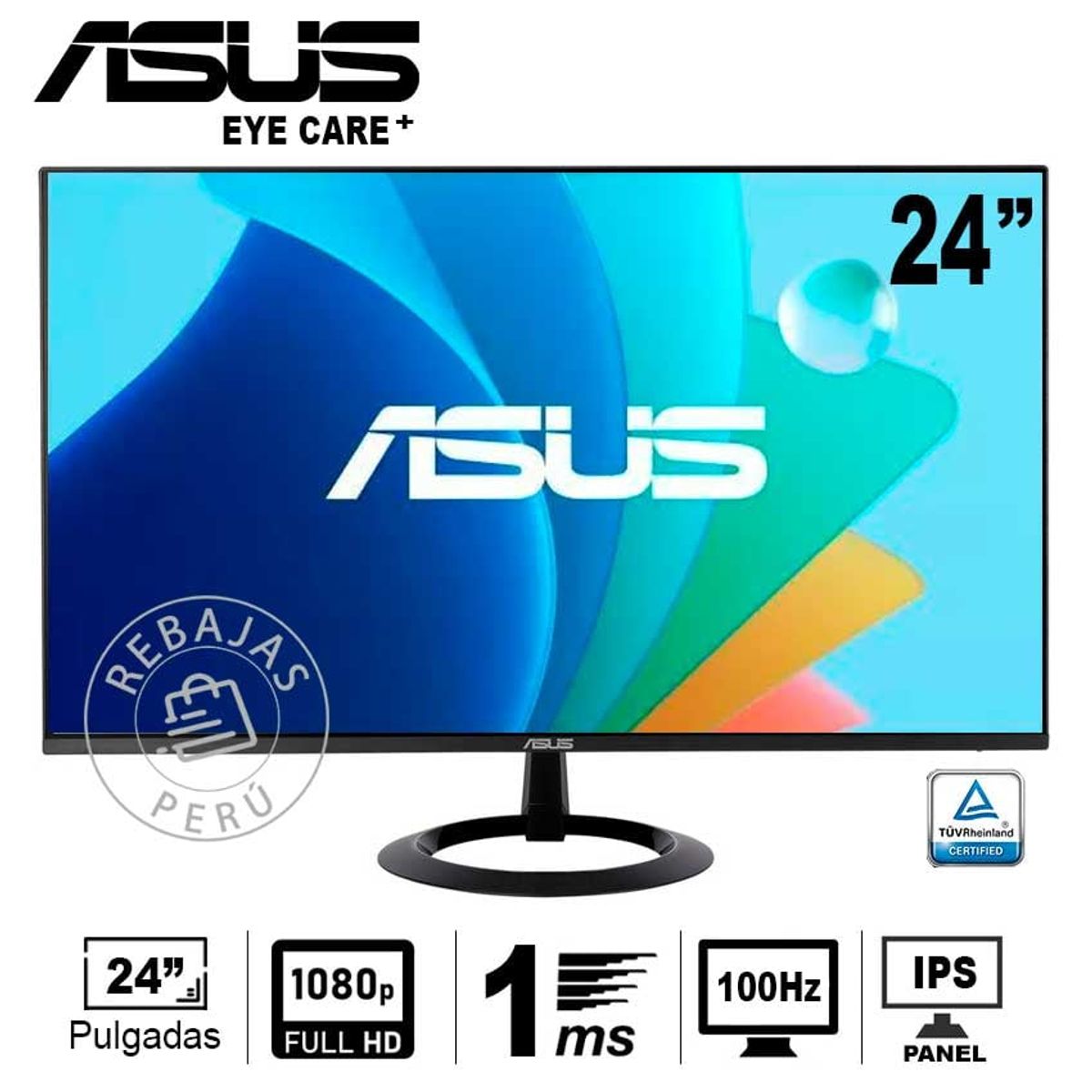 ASUS - Monitor ASUS VZ24EHF 24 FHD IPS 100Hz 1ms Adaptive-Sync