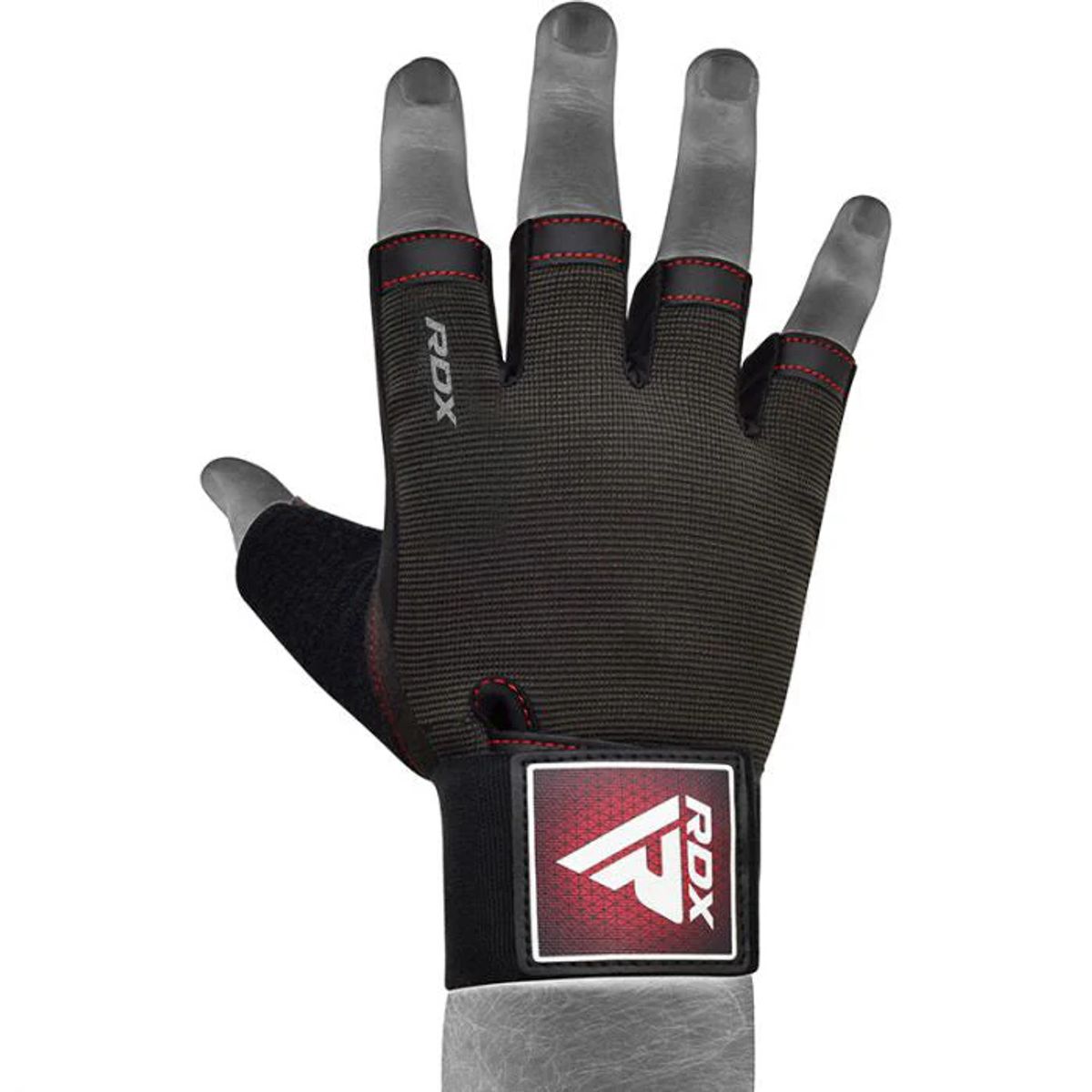 RDX - Guantes para Levantamiento de Pesas T2H Rojo - S