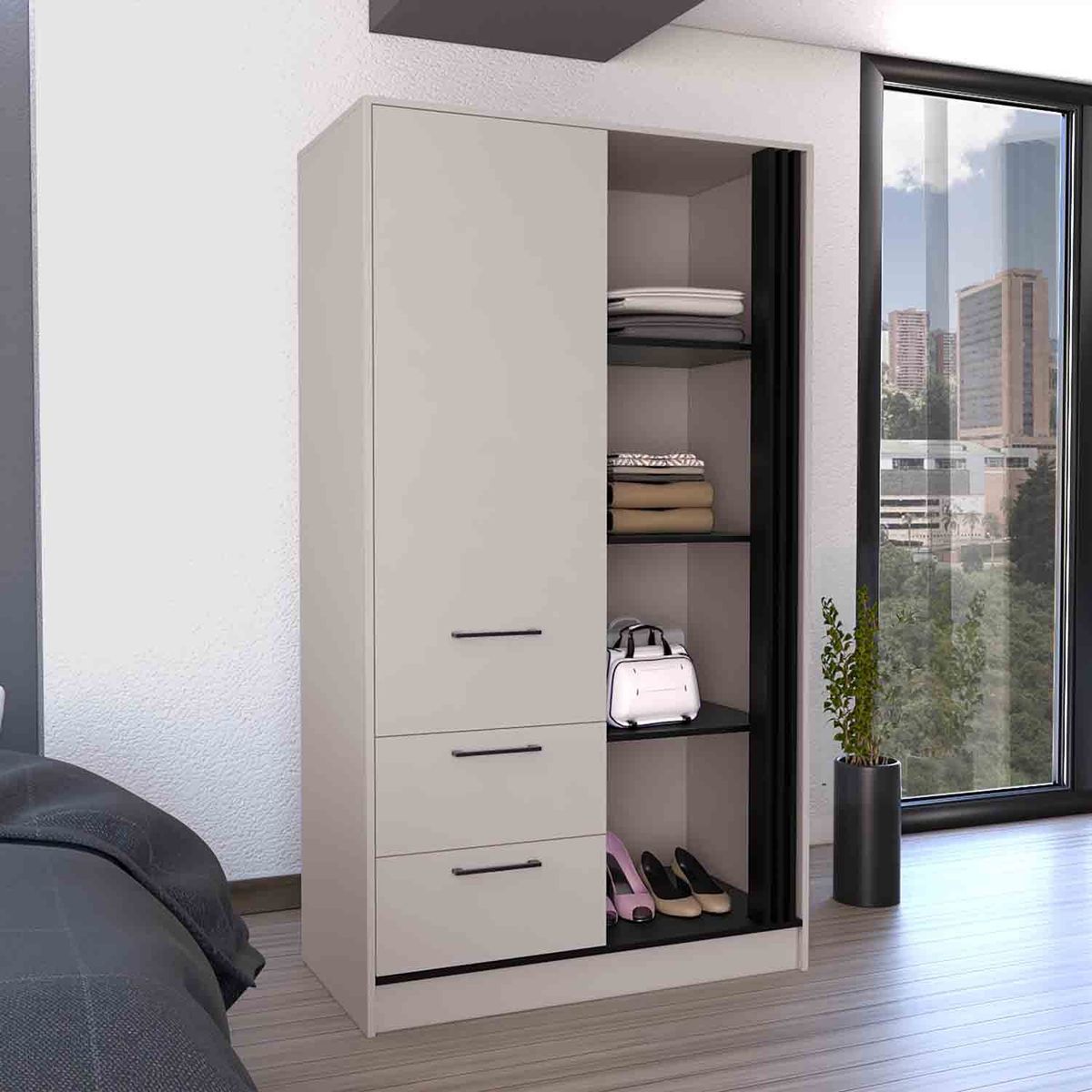 GENERICO - Closet Aria  Capri-Wengue  - Envío Armado y Melamina 18mm