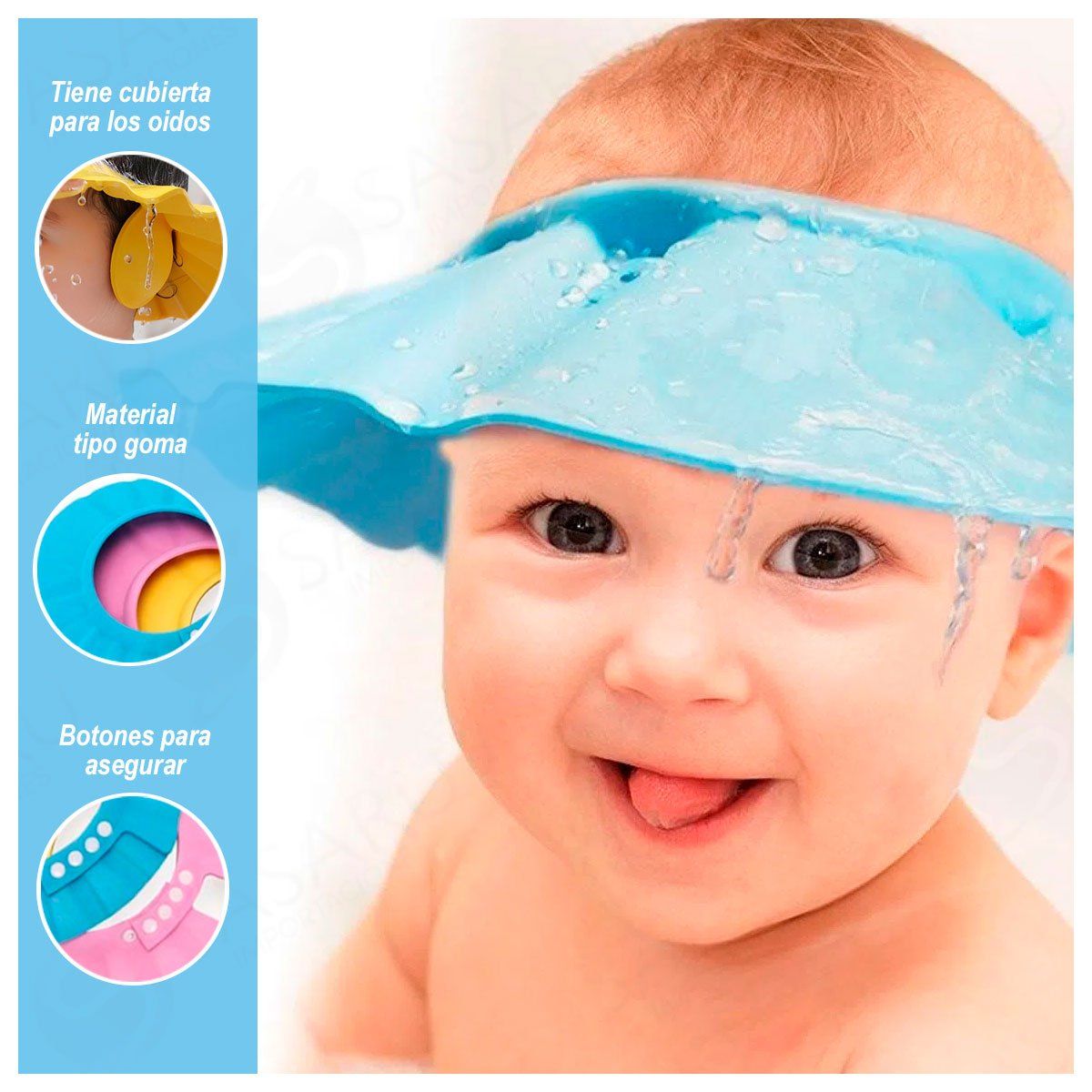GENERICO - Gorro de Ducha para Bebés Colores Varios