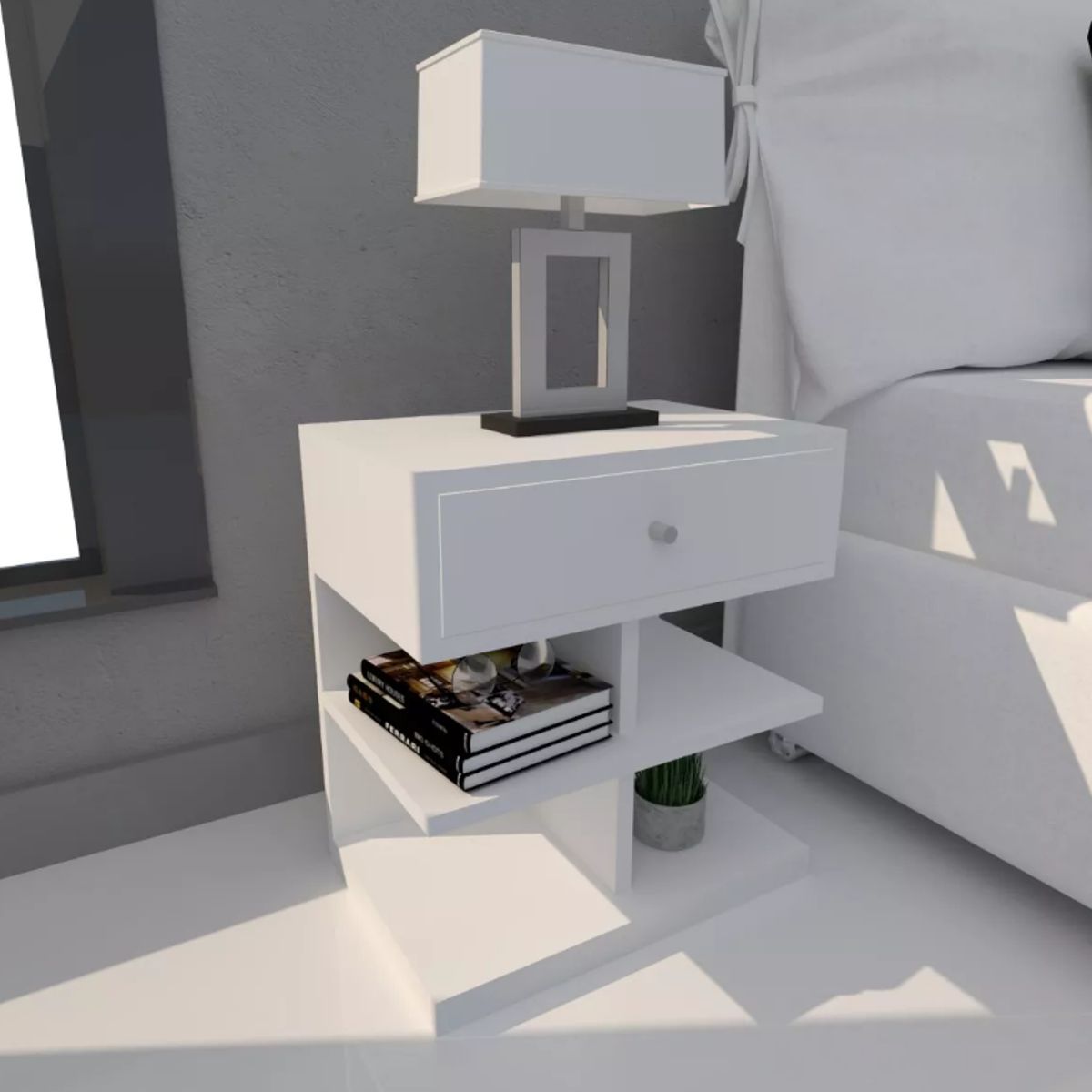 NACION MUEBLES - COMODA NACION MUEBLES MK11 COLOR BLANCO