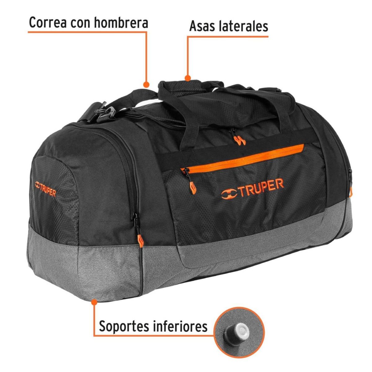TRUPER - Maleta deportiva de 75 cm, Truper