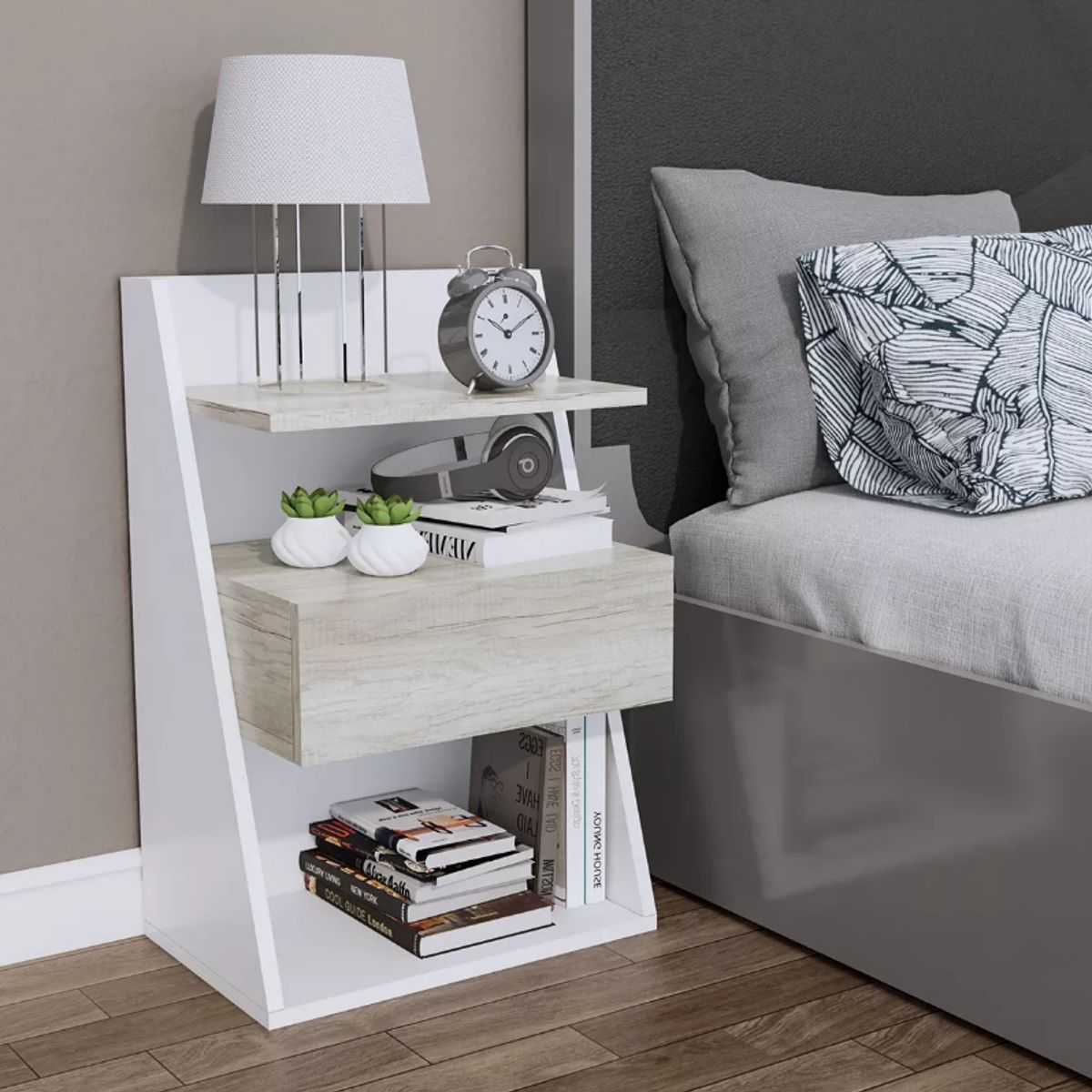 NACION MUEBLES - COMODA NACION MUEBLES VXV COLOR BLANCO