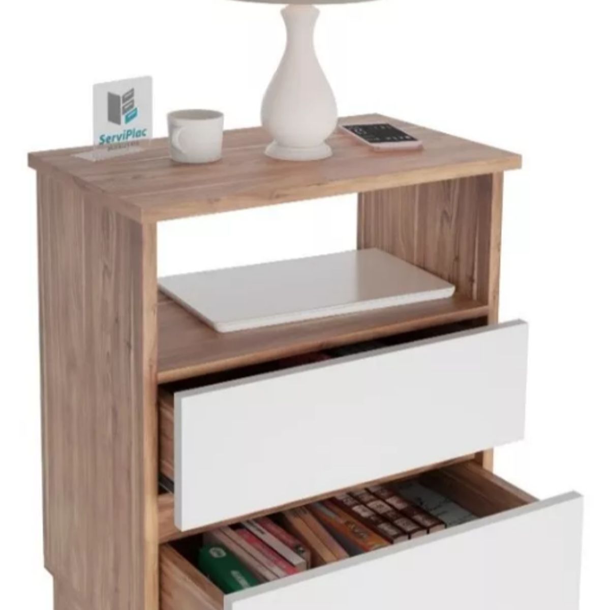 NACION MUEBLES - COMODA NACION MUEBLES DPC COLOR MADERA