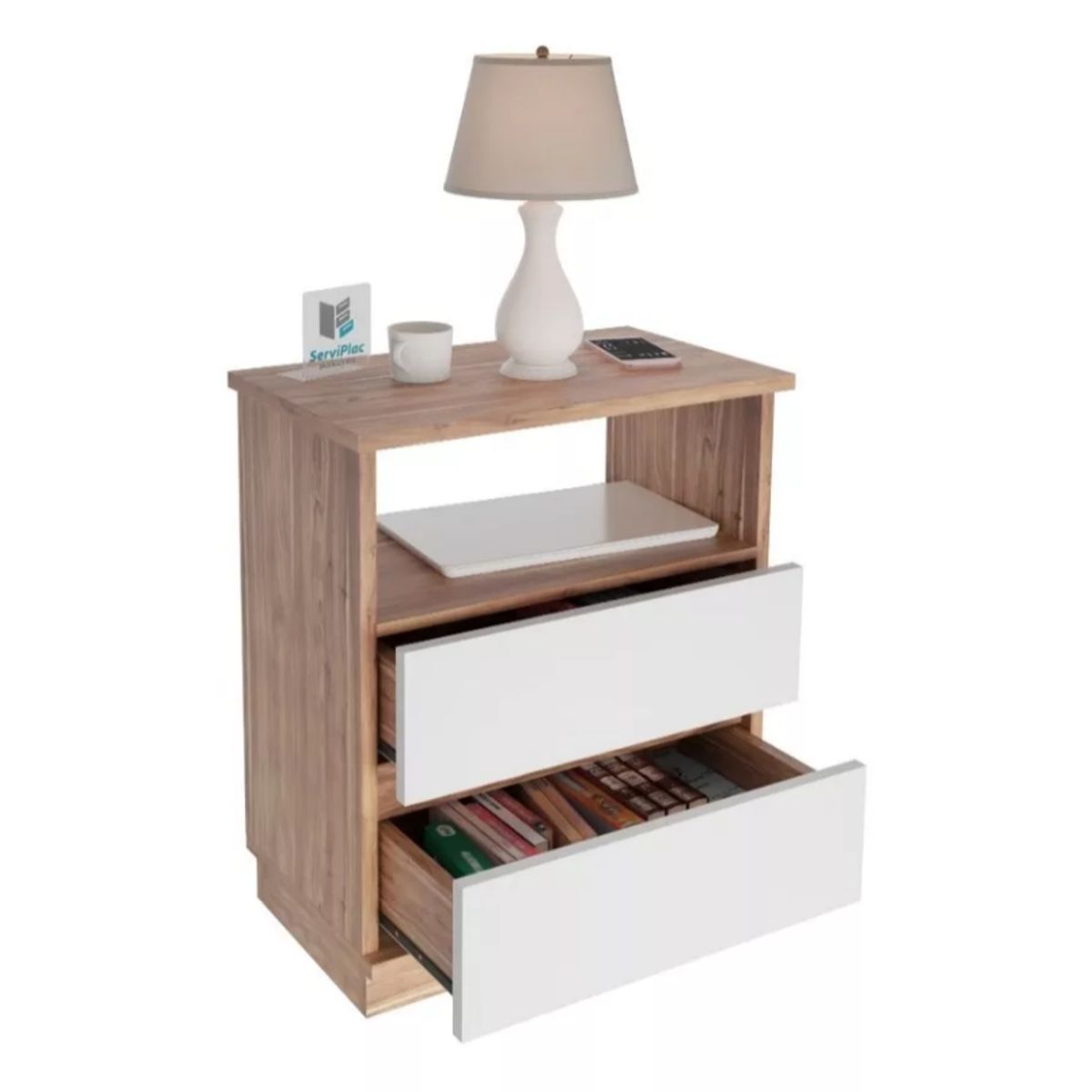 NACION MUEBLES - COMODA NACION MUEBLES DPC COLOR MADERA