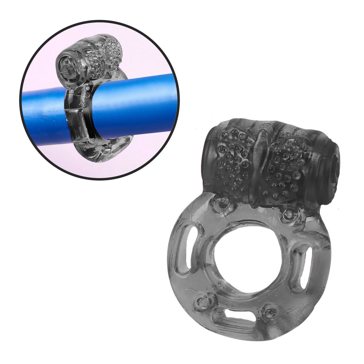 BUYPAL - Anillo Vibrador de Silicona Potencia y Placer