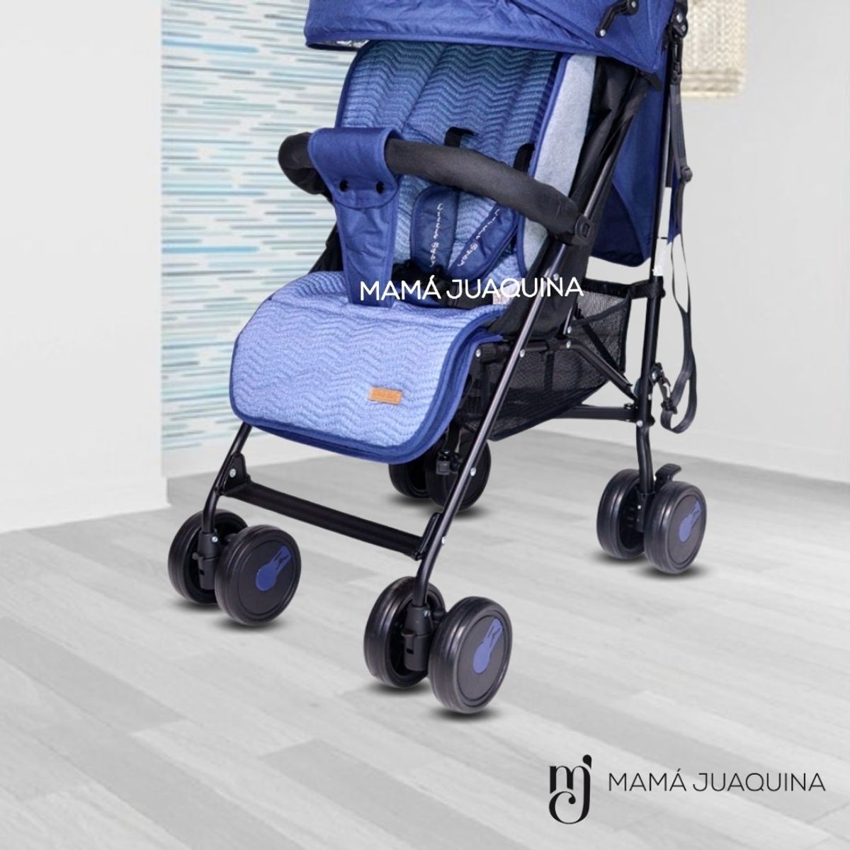 BABY - Coche Bastón de Lujo «NEWBURN» Blue