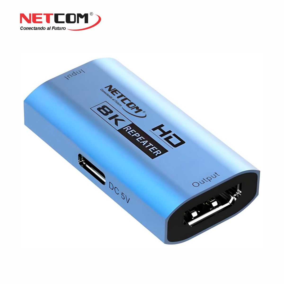NETCOM - ADAPTADOR UNION HDMI 2.1 AMPLIFICADO ULTRA HD 8K60HZ 4K120HZ NETCOM