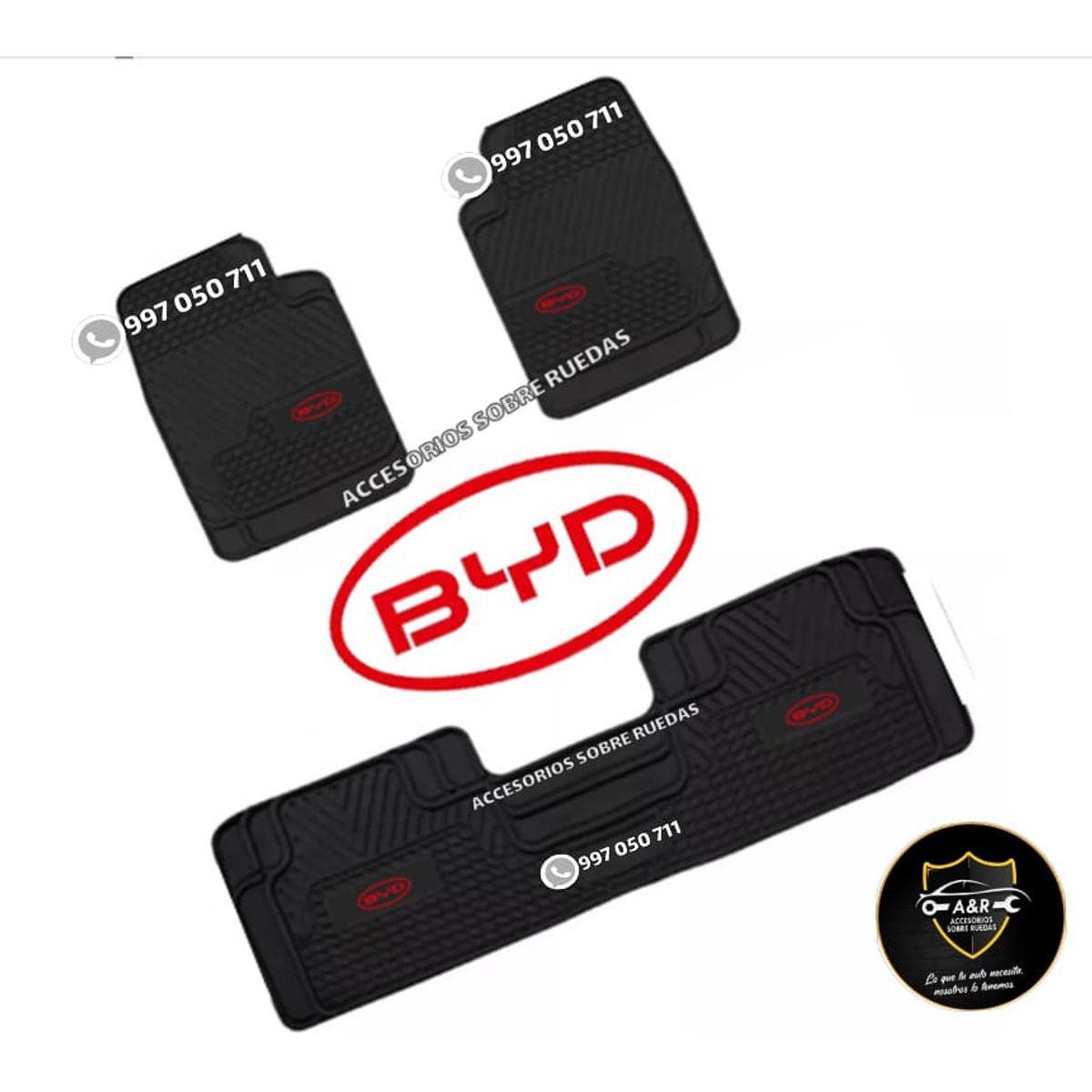 GENERICO - Pisos BYD para Autos y Camionetas 3piezas