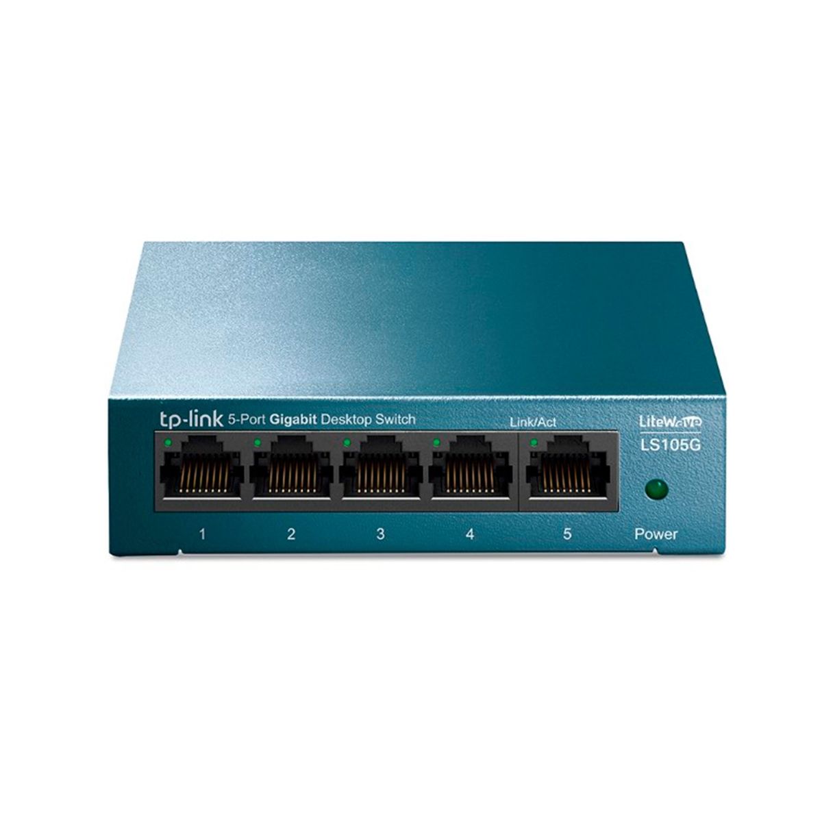 TP LINK - SWITCH TP-LINK 5 PUERTOS CASE METALICO ETHERNET SOBREMESA PN LS105G