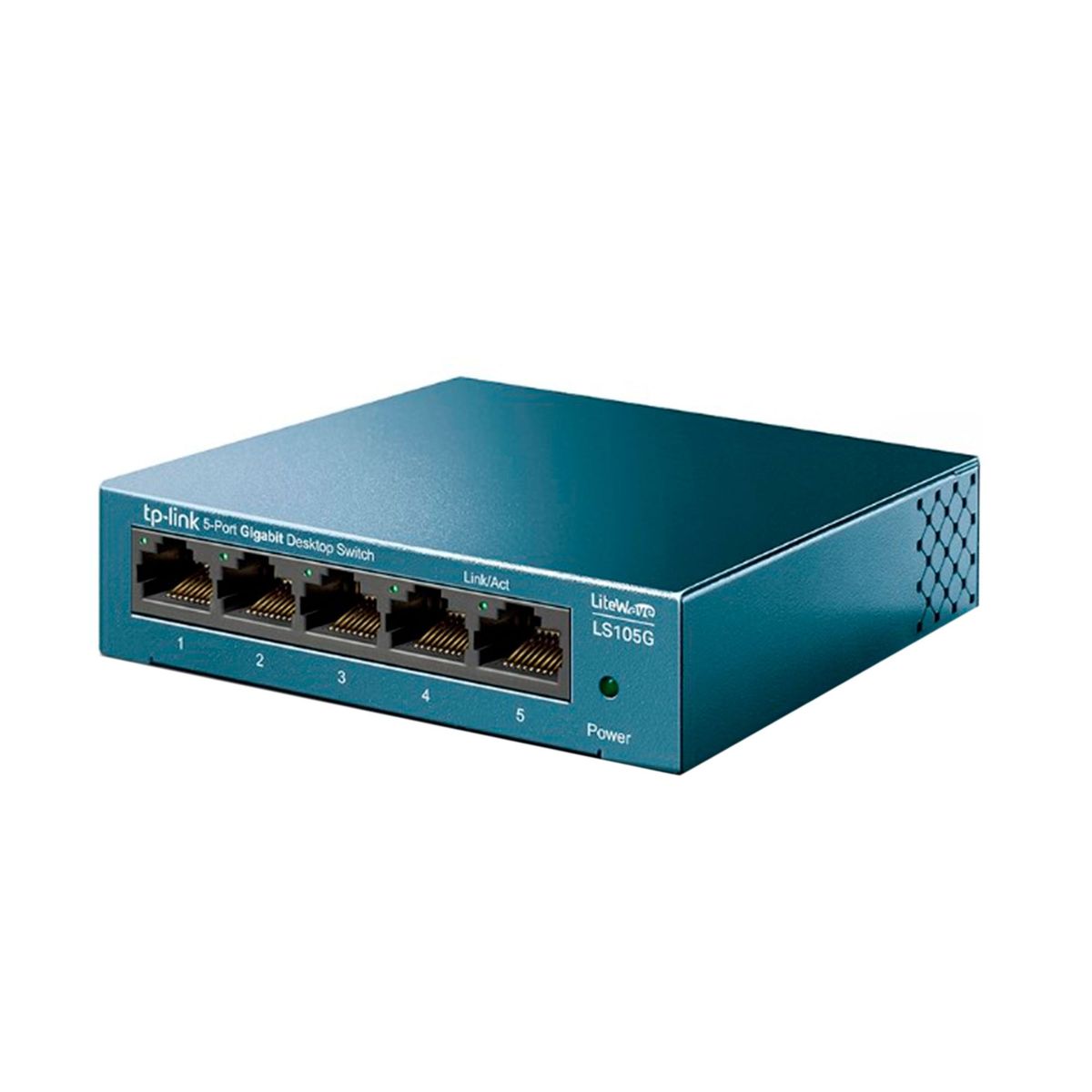 TP LINK - SWITCH TP-LINK 5 PUERTOS CASE METALICO ETHERNET SOBREMESA PN LS105G
