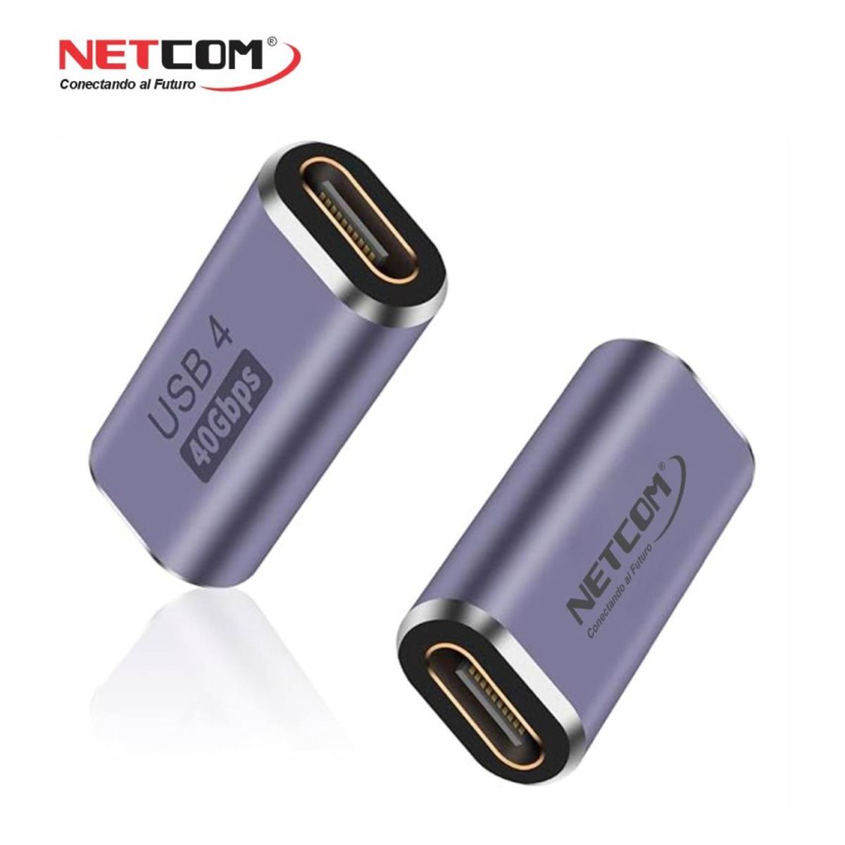 NETCOM - ADAPTADOR UNION USB TIPO C VIDEO ULTRA HD 8K Y DATOS 40GBPS NETCOM