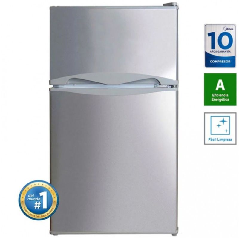 MIDEA - Frigobar 87L silver Midea MRTD04A4NPAAL