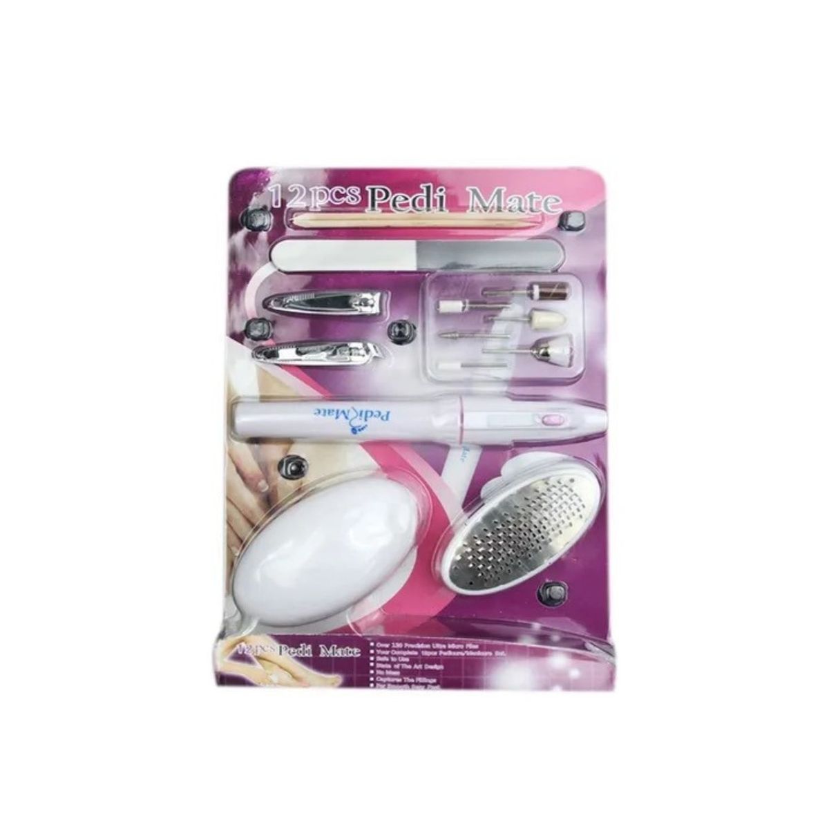 GENERICO - Set de Manicure y Pedicure 12 Piezas Nail Care