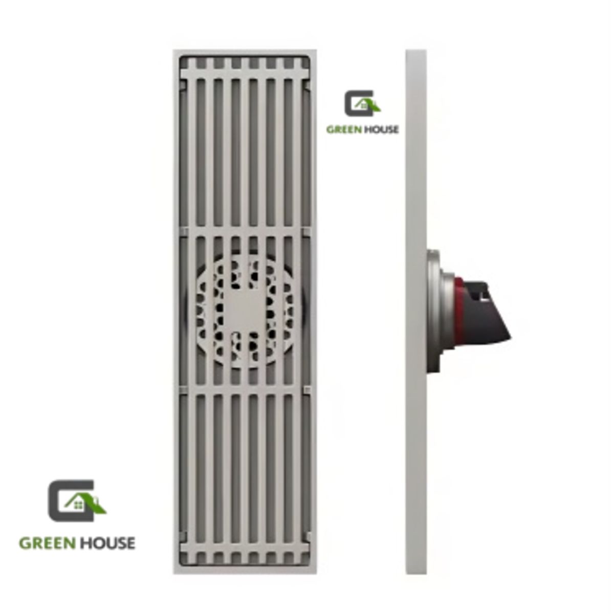 GREEN HOUSE - SUMIDERO  ACERO INOXIDABLE SUS 304 PESADO 8 x40 CM SATINADO