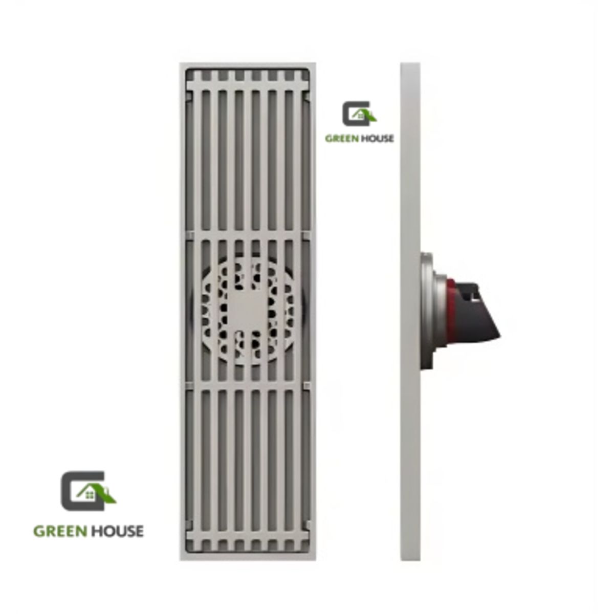 GREEN HOUSE - SUMIDERO  ACERO INOXIDABLE SUS 304 PESADO 8 x40 CM SATINADO