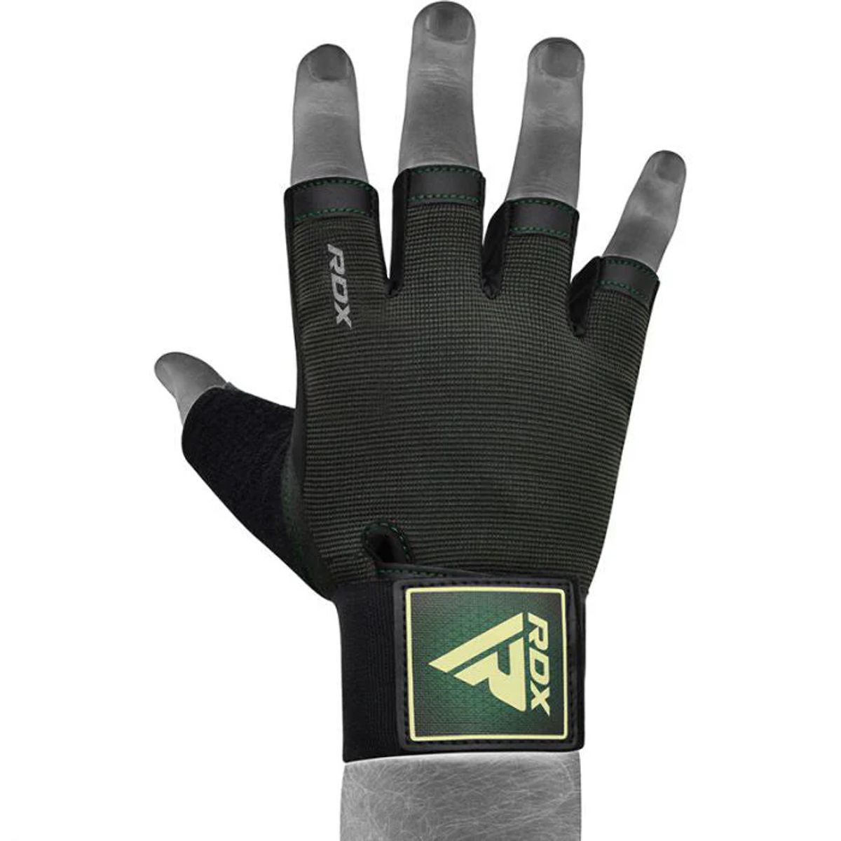 RDX - Guantes para Levantamiento de Pesas T2H Verde - L