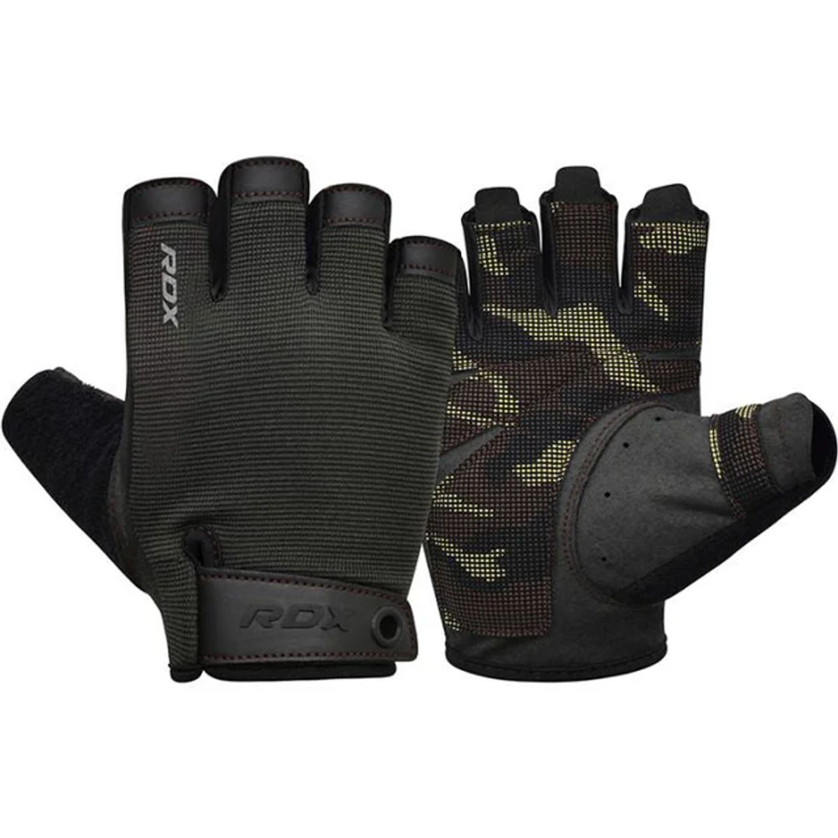 RDX - Guantes para Levantamiento de Pesas T2H Verde - L