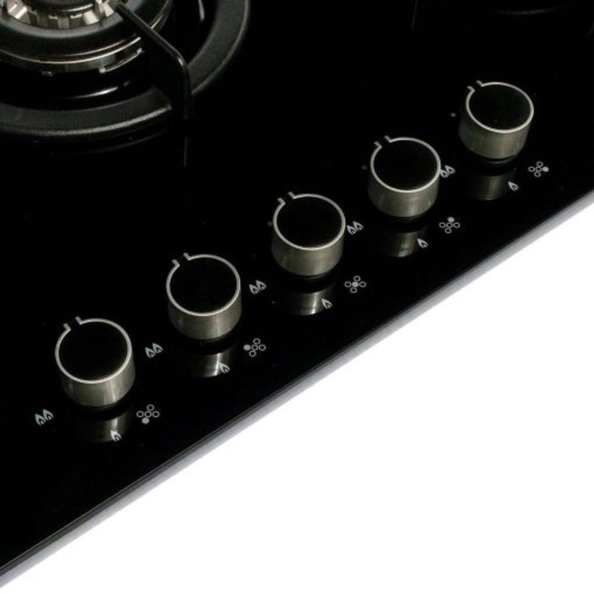 INDURAMA - Cocina Empotrable 5Hornillas de Vidrio Templado Indurama EGI 905VDNEG