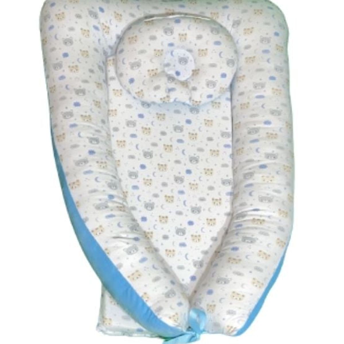 GENERICO - Cojin cuna para Bebe Osito Celeste