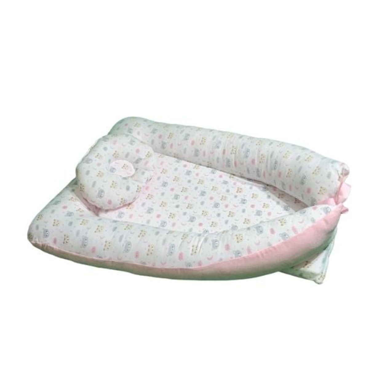 GENERICO - Cojin cuna para Bebe Osito Rosado