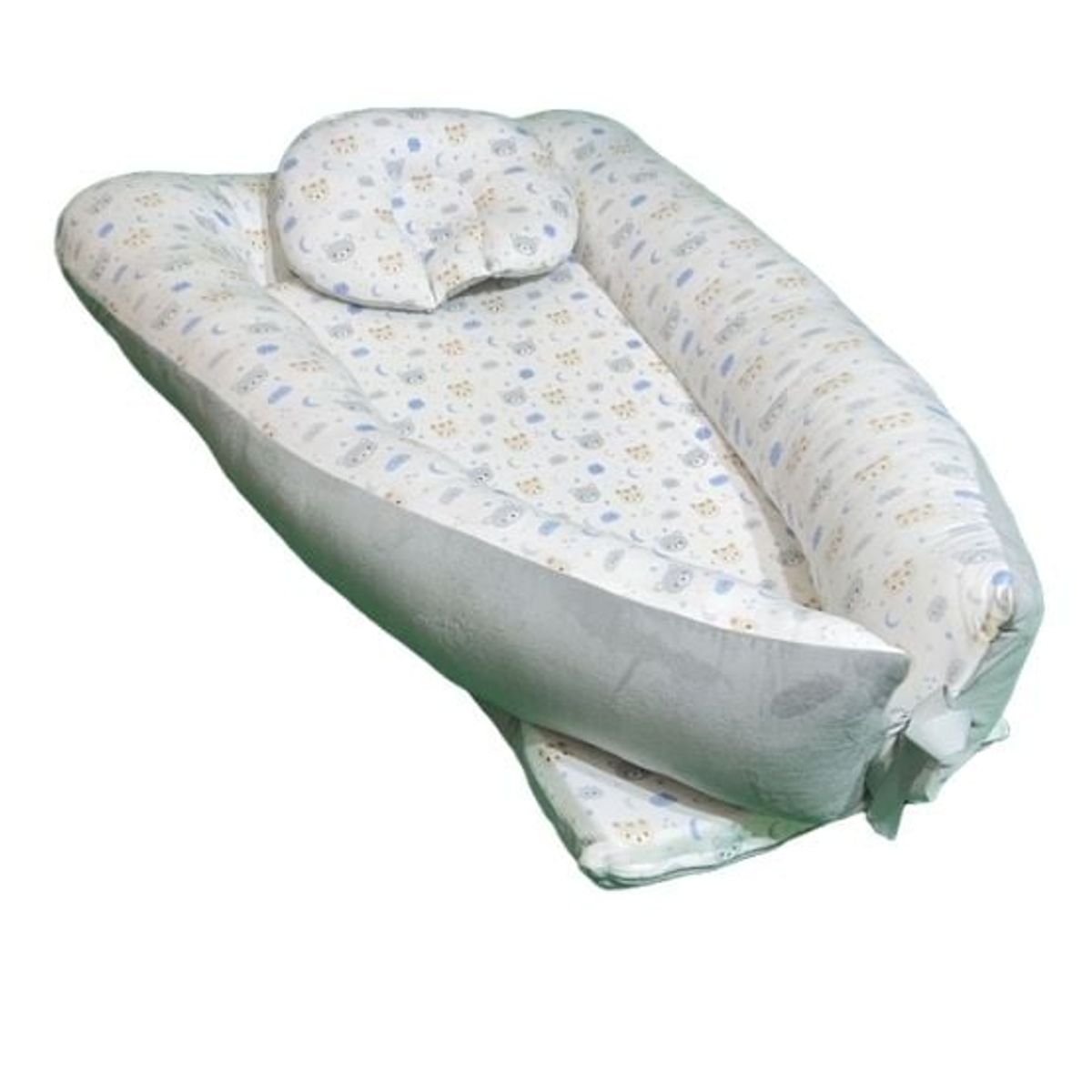 GENERICO - Cojin cuna para Bebe Osito Gris