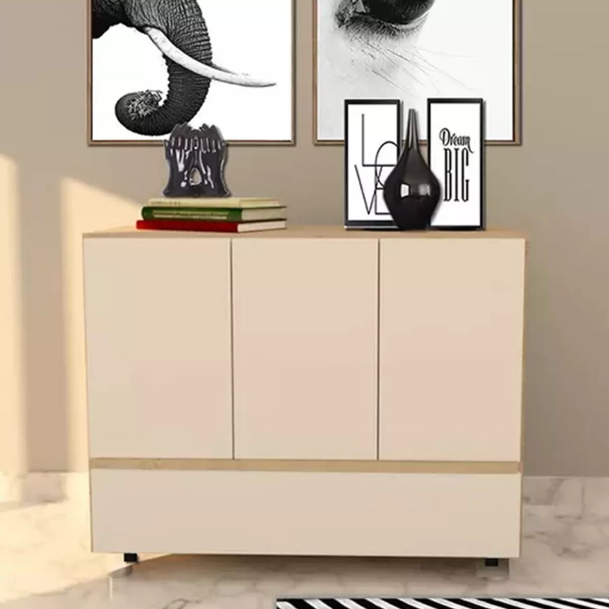 NACION MUEBLES - COMODA NACION MUEBLES NICO COLOR BLANCO