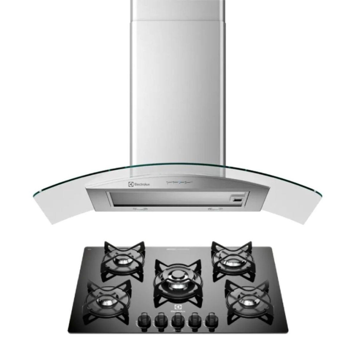 ELECTROLUX - Combo: Cocina Empotable 5 Quemadores 75Cm ETGZ30T0EPUB + Campana 90cm EJWB362TDIS Electrolux