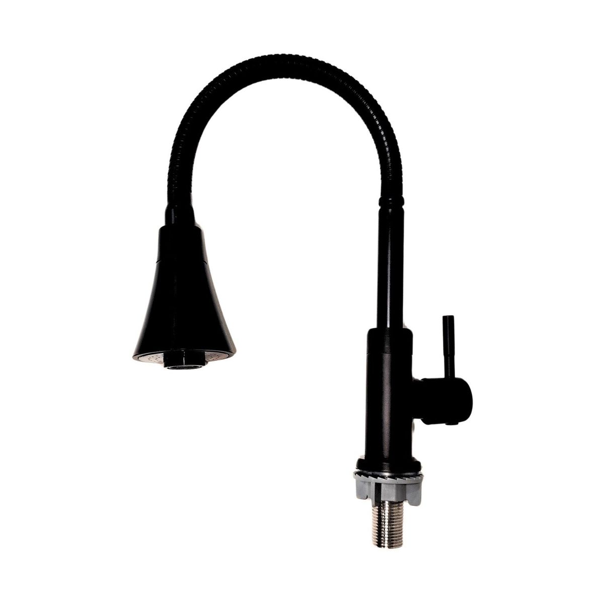 VALMAX - Llave caño flexible para mueble color negro Valmax