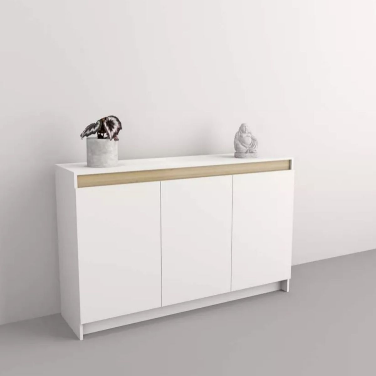 NACION MUEBLES - COMODA NACION MUEBLES SANIC COLOR BLANCO