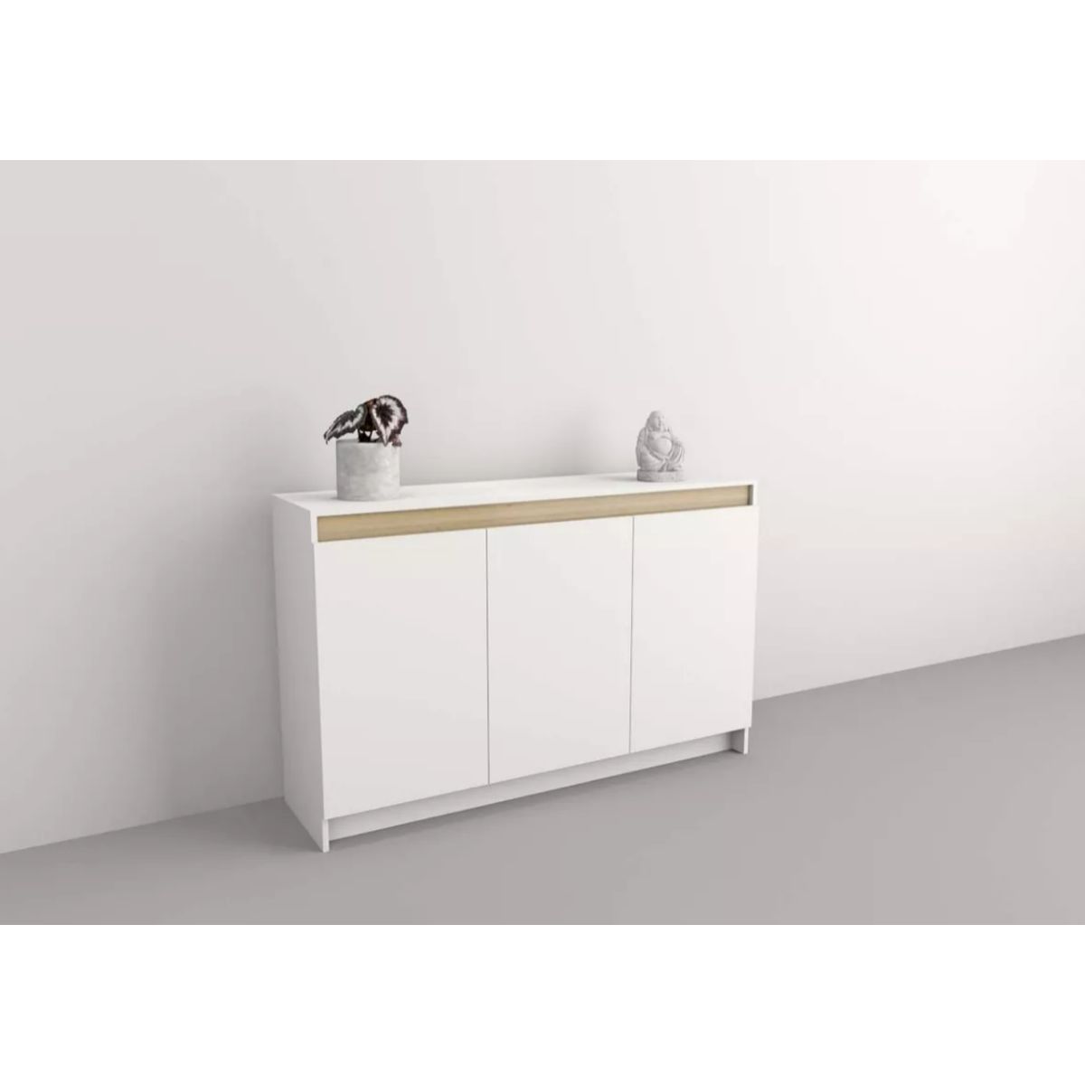 NACION MUEBLES - COMODA NACION MUEBLES SANIC COLOR BLANCO