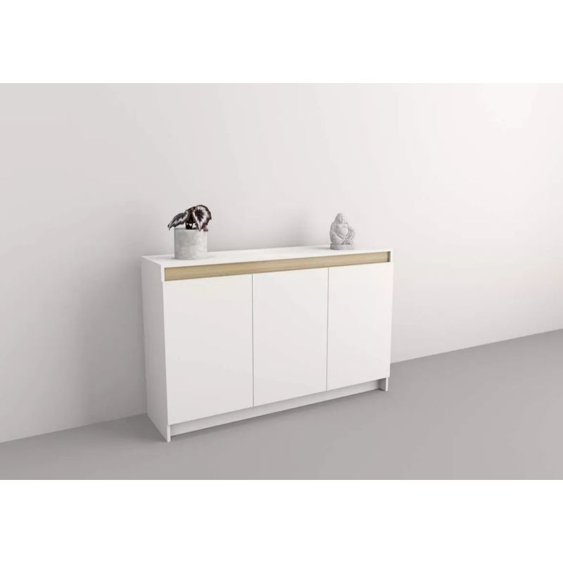 NACION MUEBLES - COMODA NACION MUEBLES SANIC COLOR BLANCO
