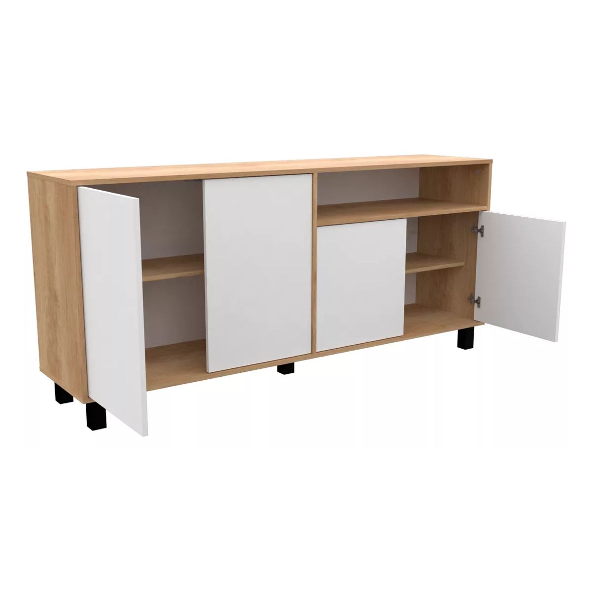 NACION MUEBLES - COMODA NACION MUEBLES KONAM COLOR MADERA