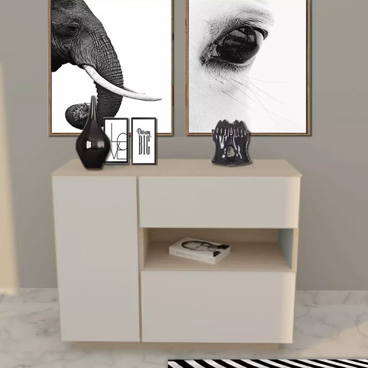 NACION MUEBLES - COMODA NACION MUEBLES LFANT COLOR BLANCO