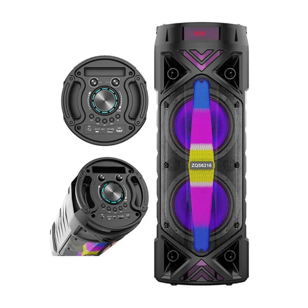 GENERICO - PARLANTE ZQS-6216 CON MICROFONO