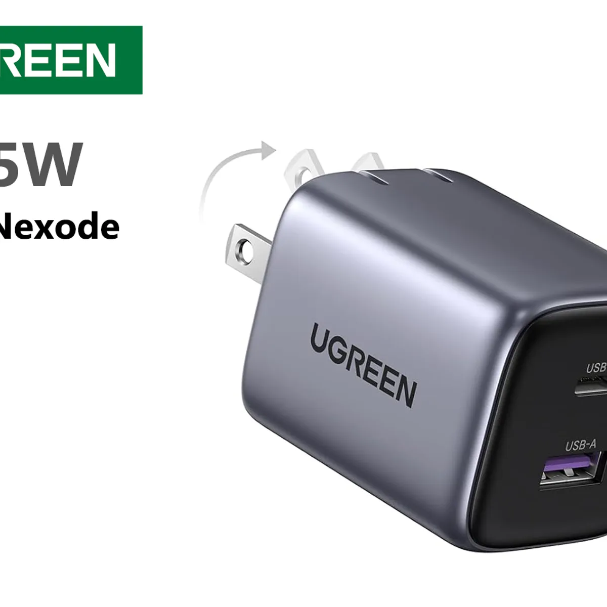 UGREEN - Cargador GaN 2 puertos 35W - Nexode para Celular Laptop Mac - Ugreen