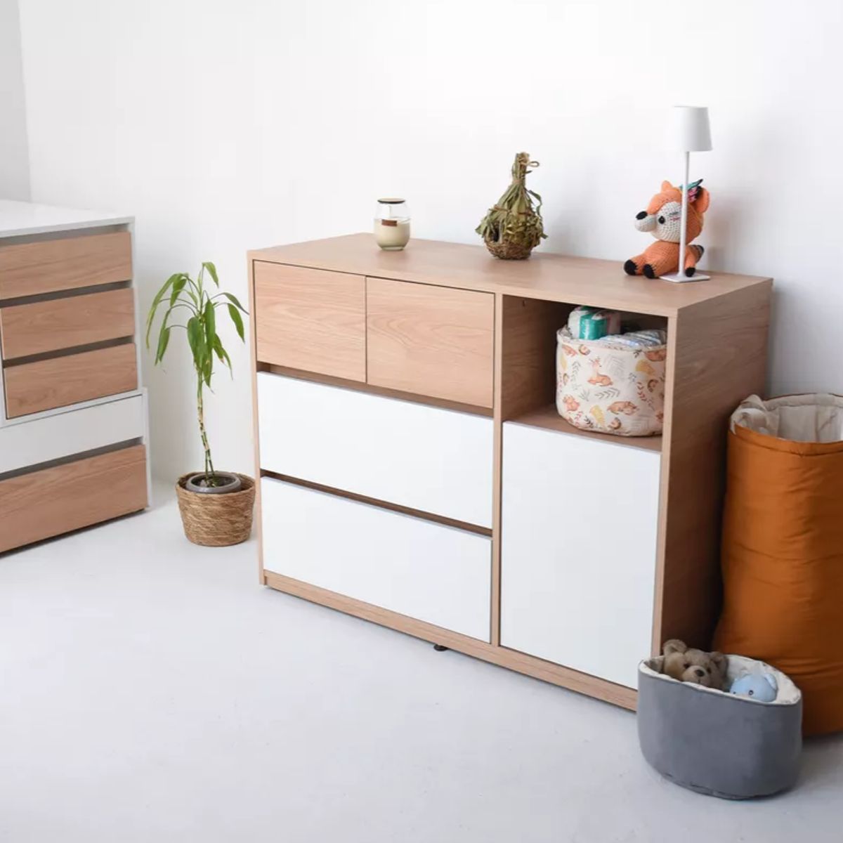 NACION MUEBLES - COMODA NACION MUEBLES FRBR COLOR MADERA