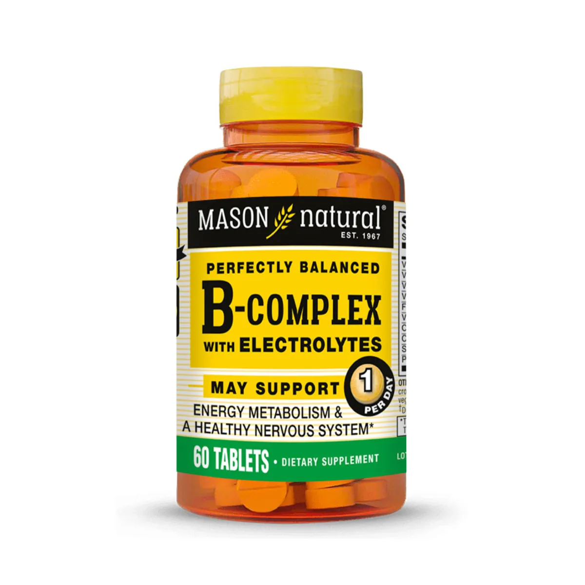 MASON NATURAL - Complejo B con Electrolitos - Mason Natural - 60 Tabletas