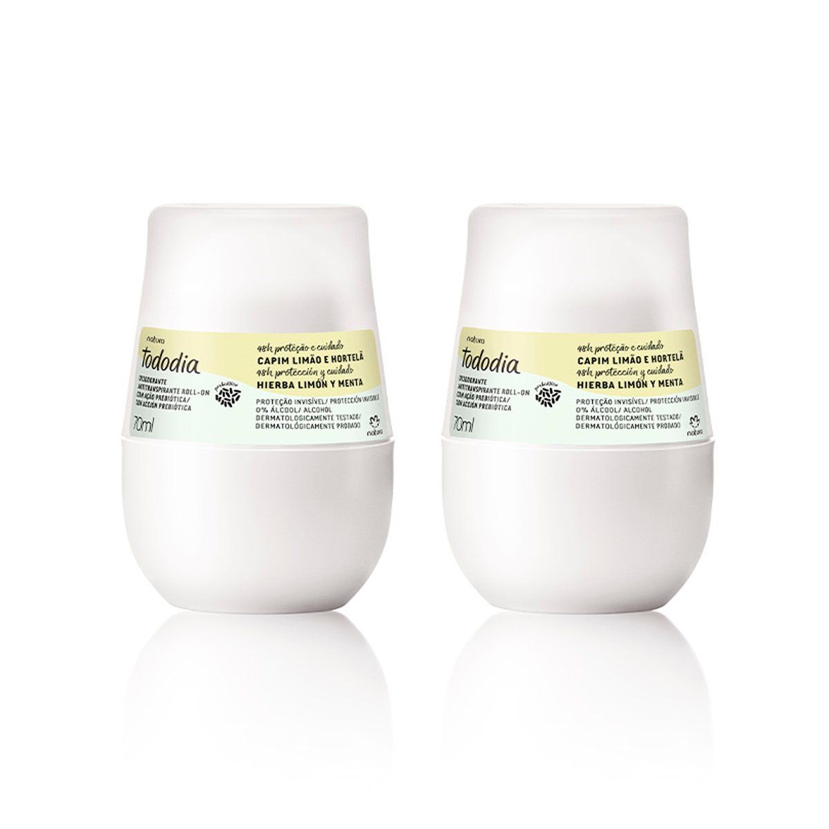NATURA - Tododia hierBa limón y menta Desodorante Roll-on x2 und
